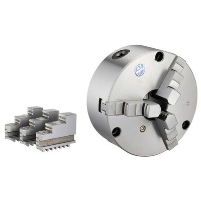 VERTEX 6'' 3-JAW FRONT MOUNT LATHE CHUCK  2 SETS OF JAWS (3800-5822)