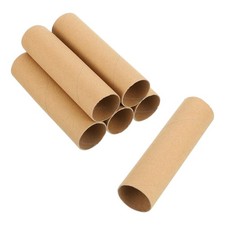 6 Pack Cardboard Tubes,Toilet Paper Rolls Corrugated Roll,5.91x1.58",Brown