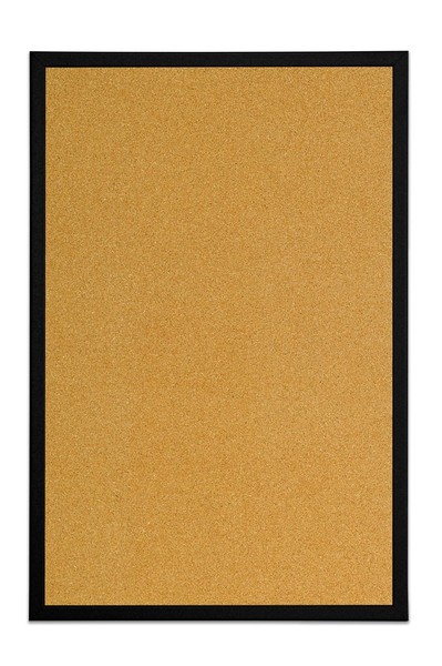 Kork Pinnwand 40X30 Cm Bi-Office Korktafel Mit Schwarzem MDF Rahmen-image
