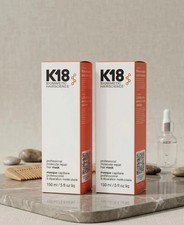 Image of 2x K18 Leave-In Molecular Repair Hair Mask 150ml Professional- 2 day delivery UK