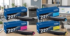 Brother TN227 Compatible Toner Set   4 Pack High Yield BK-C-M-Y New Closed Box  