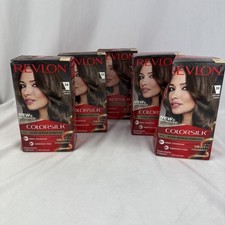 Lot of 5 Revlon Colorsilk Permanent Hair Color 50 Light Ash Brown Damaged Boxes