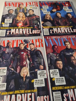 Vanity Fair Holiday 2017-2018 All 4 Covers Lot Marvel Avengers New Unread