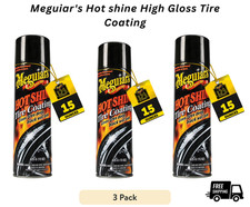 Meguiars Hot Shine High Gloss Tire Coating G13815 15 Oz 3 Bottles