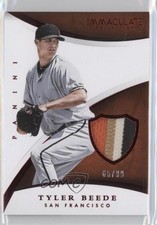 2015 Panini Immaculate Immaculate Swatches Prime 65/99 Tyler Beede #60 1j6