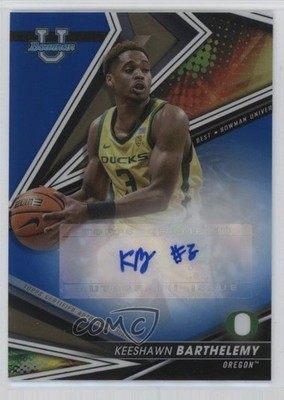 2022 Bowman U Best of 2022-23 Blue Refractor 52/150 Keeshawn Barthelemy Auto 5qp