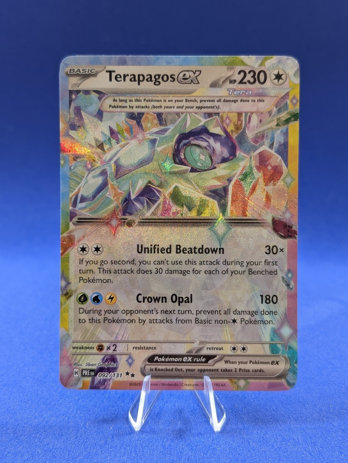 Pokemon TCG - Prismatic Evolutions - Terapagos ex - 92/180