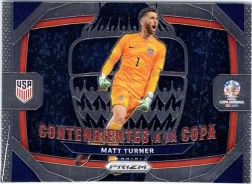 Matt Turner [Black] #36 2024 Panini Prizm Copa America Contendientes a la Copa card