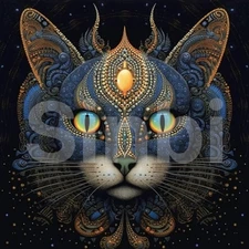 Digital Photo Frame Cat-00132 High Resolution Printable PNG File