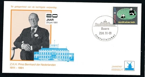 D473724 Netherlands Cover 80 Years Prince Bernhard - WWF 1991