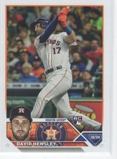 #649 2023 Topps David Hensley Rookie Houston Astros