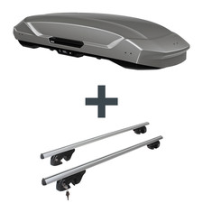 Dachbox Thule Motion 3 XXL + Dachträger Menabo Sherman für Mercedes GLS X167 EBA