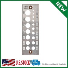 DFM A2 Steel Dowel Plate 17 Holes MADE in USA (English 17 Holes)