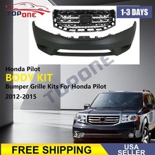 Bumper Grille Primed For 2012-2015 Honda Pilot Ho1000285 Ho1200210