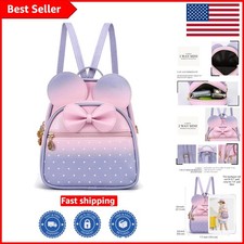 Cute Convertible Mini Backpack for Girls: Polka Dot Daypack with Utility Pockets