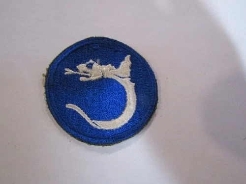 VINTAGE MILITARY PATCH WW2 ERA US ARMY 130TH INFANTRY DIVISION GHOST