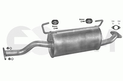 Silencieux arriere Hyundai H100 Bus reduction de bruit et gaz echappement optimise