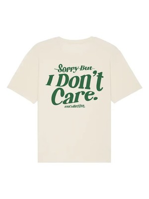 BMCollective men's T-shirt I don't care Tee Beige sz:L NWT