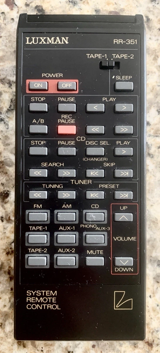 Luxman TV, Video & Home Audio Remote Controls for sale - eBay