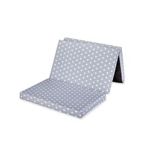 Bambini klappbare Reisebettmatratze Reisematratze 120x60 cm Star grau NEU