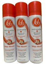 3 PACK Fds Intimate Body Dry Spray Deodorant White Blossom 2oz New OP