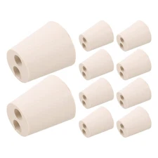  10 Pcs Rubber Experimental Stopper Chemistry Supplies for Labs Bung with Hole