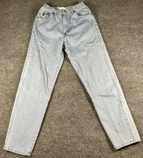 Mom Jeans Tapered Dillard’s Drygoods Size 10 Light Wash Made In USA Vintage