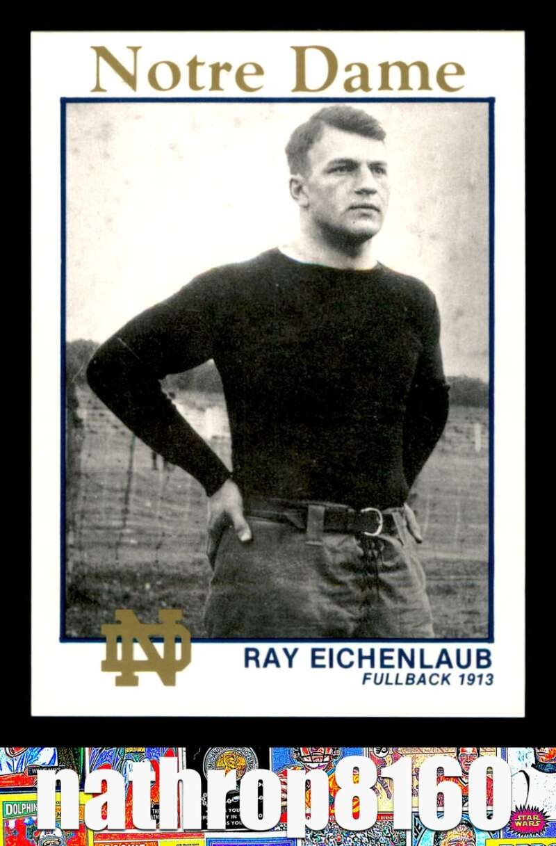 1989 Notre Dame 1903-32 #8 Ray Eichenlaub Fighting Irish NM/NM+  22914