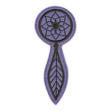 Small Dream Catcher - purple Patch/Badge Embroidered