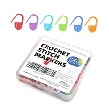 100PCS Crochet Stitch Markers by   Locking Stitch Markers with Storage Case,
