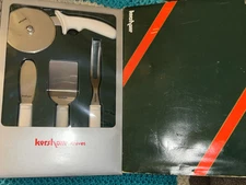Kershaw Japan USA 4pc Deluxe Kitchen Tool Kit Pizza Cutter Spatula Spreader Fork