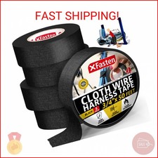 XFasten Wire Harness Tape, 3/4-Inch x 50-Foot 5-Pack , High Temp Wiring Loom Ha