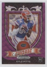 2021 Panini Prizm Draft Picks Crusade Purple Wave Prizm Kyle Pitts #167 06on
