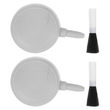 2Pcs Mini Air Blower with Soft Brush Camera Lens Cleaner Durable Plastic for Pc