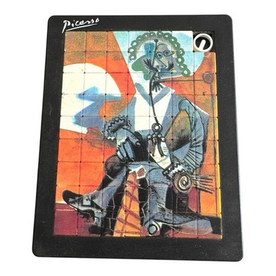 Vintage Picasso Art Sliding Tile Puzzle Mousquetaire à la Pipe 90 s