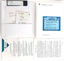 Vintage 1988 AppleLink Pre America Online AOL Collectible Floppy Disc Set