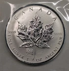 2006 Canadian Silver Maple Leaf 1 oz — photo from another recent sale