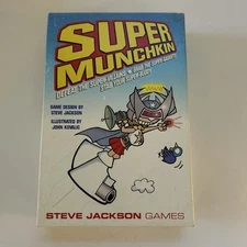 SUPER MUNCHKIN 1440 Adventure Card Game SteveJackson Games 1st Ed + TradeNews 77
