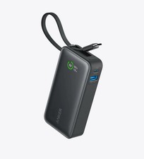 Anker Nano Power Bank. Built-In USB-C Cable 30W Bi-Directional Charging 10,000m