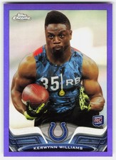 2013 Topps Chrome Purple Refractors Kerwynn Williams Rookie #99 Colts RC,/499