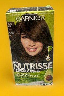 Garnier Nutrisse Ultra Creme Permanent Hair Color #43 DARK GOLDEN BROWN