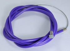 BICYCLE BIKE 1 DOUBLE SHEATH HOUSING 60" 1 BRAKE CABLE 68" PURPLE FREE CAPS
