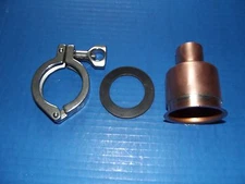 Moonshine Still Beer Keg 2"-1" Copper Pipe Column Adapter Tri Clamp alcohol