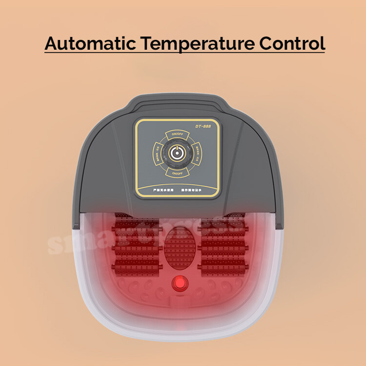 Electric Foot Spa Massager Roller Scrapping TCM Heat Soak Home Bath Tub Massage