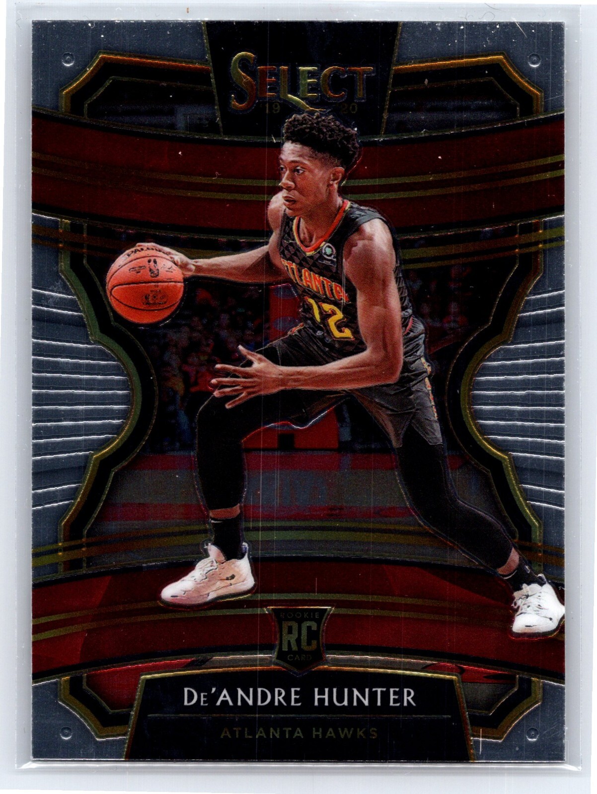 2019-20 Panini Select De'Andre Hunter #40 Rookie Card Atlanta Hawks
