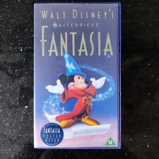Walt Disney's Masterpiece  - Fantasia On VHS Video Cassette Tape