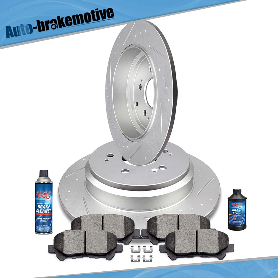 Para 2013 Acura MDX ZDX Honda Odyssey Pilot rotores de freno traseros y pastillas de cerámica Foto 2 de 4