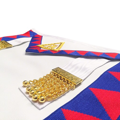 Lambskin Masonic Royal Arch Companions Apron, Sash, Jewel & Gloves RA Chapter - Picture 4 of 6