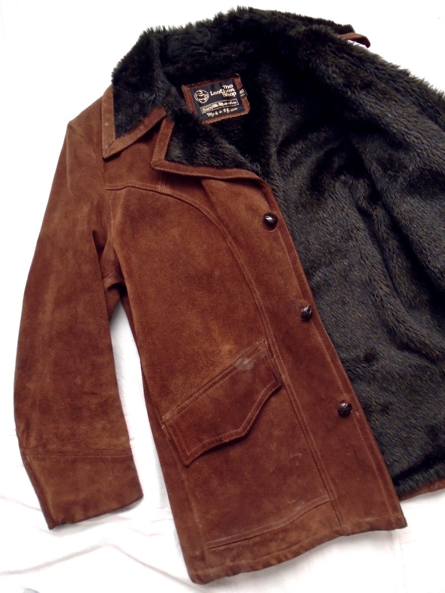 Vintage 80s The Leather Shop Sears Mens 40R Suede Jacket