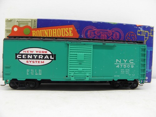 ROUNDHOUSE 40' S/DOOR BOXCAR NEW YORK CENTRAL - NYC #47509 ~ESCALA HO~KIT CONSTRUIDO | Zustand: Used